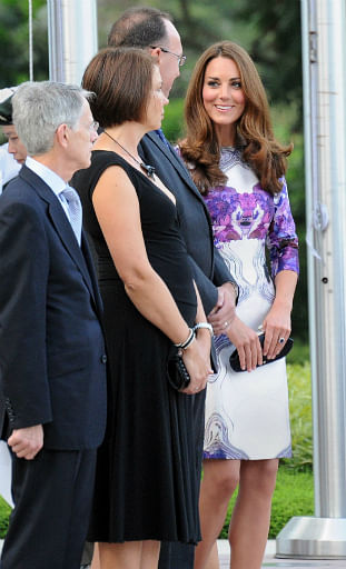 Kate Middleton in Prabal Gurung at the Istana, Singapore
